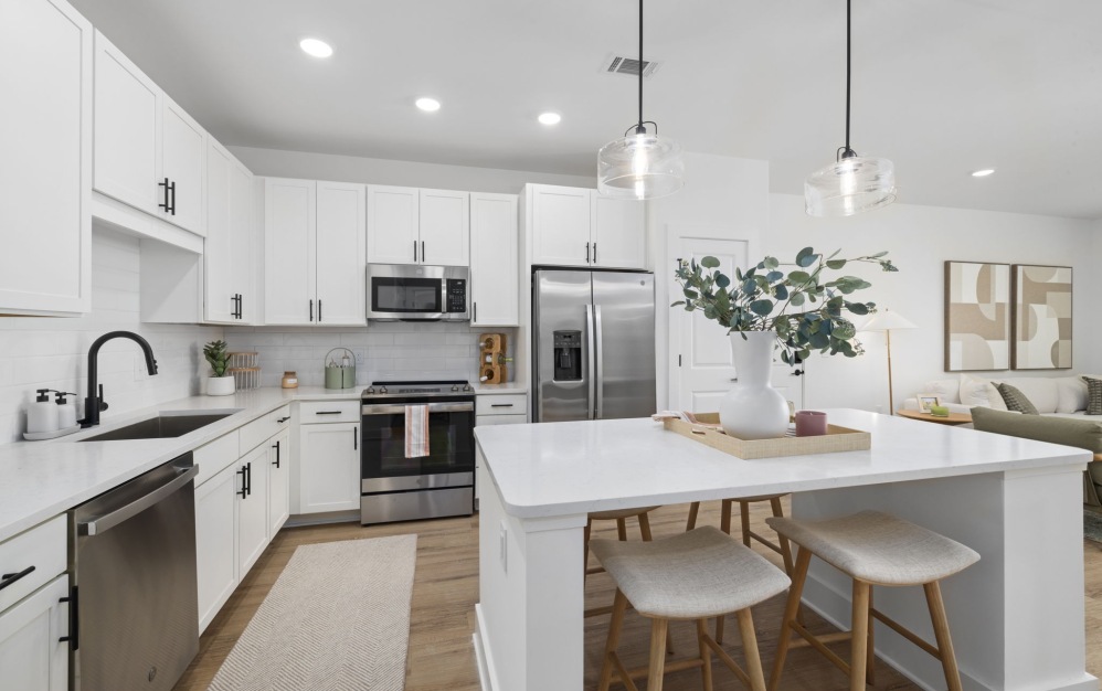A2 - 1 bedroom floorplan layout with 1 bathroom and 865 square feet (Gourmet Designer Kitchen)