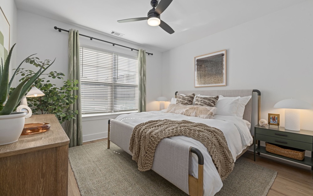 A2 - 1 bedroom floorplan layout with 1 bathroom and 865 square feet (Serene Bedroom Retreat)