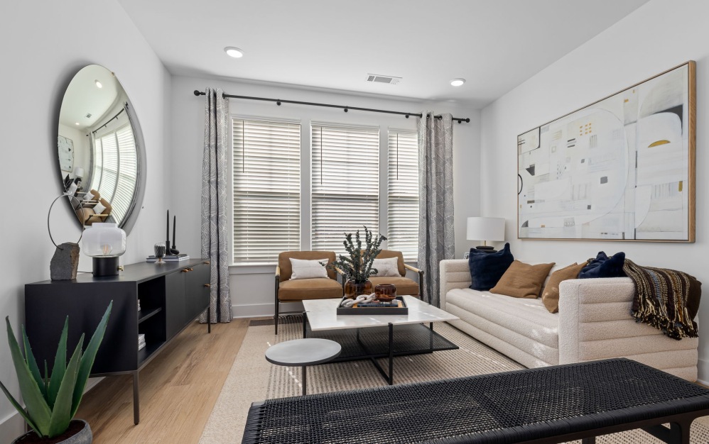 B2 - 2 bedroom floorplan layout with 2 bathrooms and 1266 - 1318 square feet (Expansive Living Area)