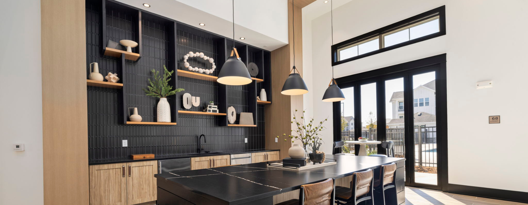 Well-lit kitchen with ample counter space